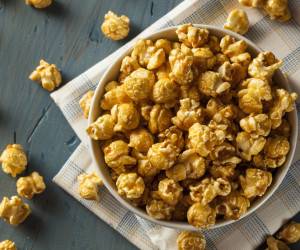 پاپ کورن کاراملی ، طرز تهیه پاپ کورن کاراملی