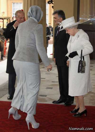 ملکه انگلیس ، کفش همسر عبدالله گل ، ملکه انگلیس