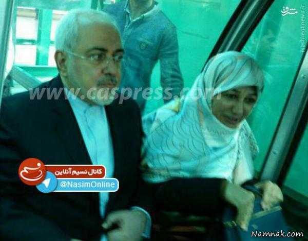 همسر دکتر ظریف ، زن دكتر ظريف ، عکس همسر دکتر ظریف