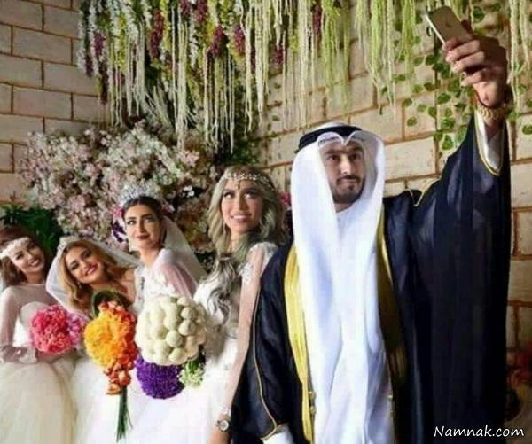 تکذیب خبر جالب  ازدواج همزمان یک کویتی با 4 دختر که جنجال برانگیز شده بود + تصاویر