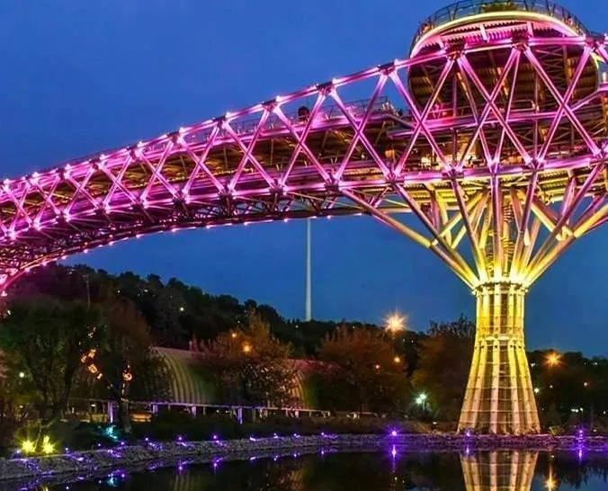 جاذبه های طبیعی تهران پل طبیعت