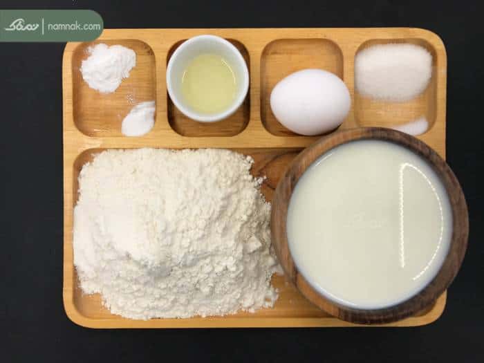 مواد مورد نیاز پنکیک مواد لازم پنکیک