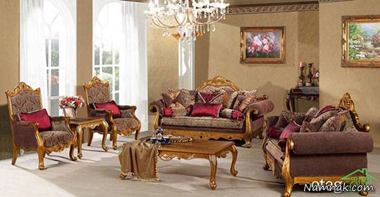 انواع مدل های مبل سلطنتی مخصوص لاکچری پسندها + عکس مبل سلطنتی