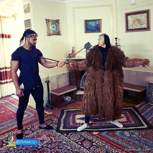 مبارزه زن و شوهر ورزشکار ایرانی! + عکس زن و شوهر
