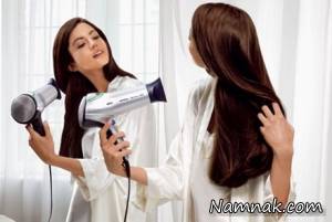 استفاده از سشوار ، مضرات استفاده از سشوار