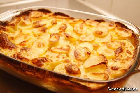 طرز تهیه سیب زمینی فرانسوی تنوری سیب زمینی فرانسوی