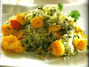 شوید پلو با میگو ، طرز تهیه شوید پلو با میگو