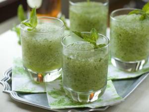 طرز تهیه یخ در بهشت ، یخ در بهشت نعنایی