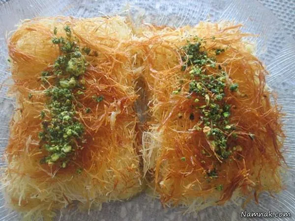 طرز تهیه باقلوای رشته ای باقلوای رشته ای