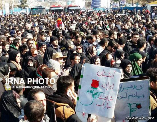 وداع با آتش نشانان در مصلی تهران تشییع پیکر آتش نشانان