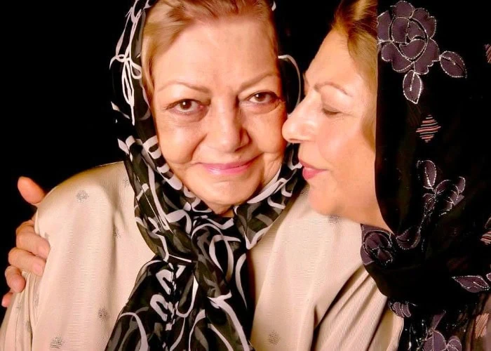 عکس حمیده خیرآبادی و ثریا قاسمی حمیده خیرآبادی و ثریا قاسمی