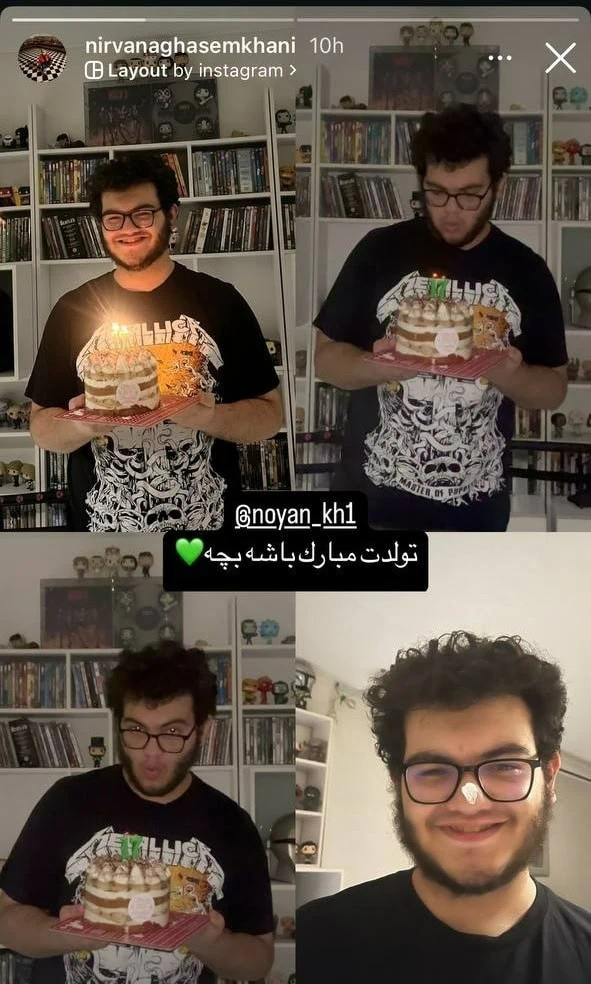 نویان و نیروانا قاسم خانی فرزندان قاسم خانی