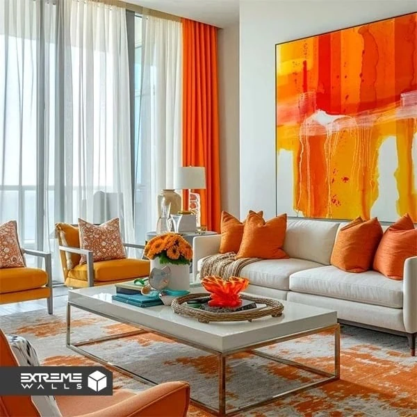 بهترین ایده های تغییر دکوراسیون برای نوروز 1404 ترکیب رنگهای برجسته با رنگهای خنثی؛ ایجاد فضایی جذاب و پر انرژی بدون شلوغی.