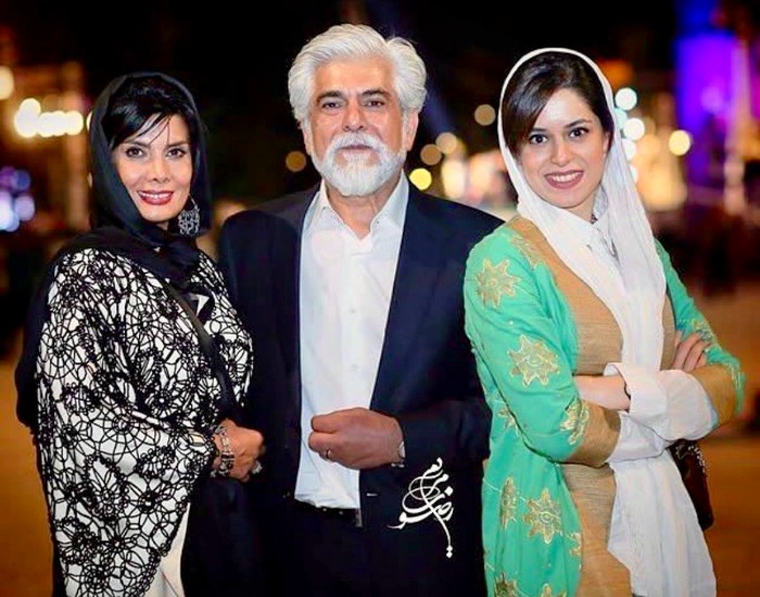 عاطفه رضوی در کنار همسر و دخترش عاطفه رضوی و دخترش
