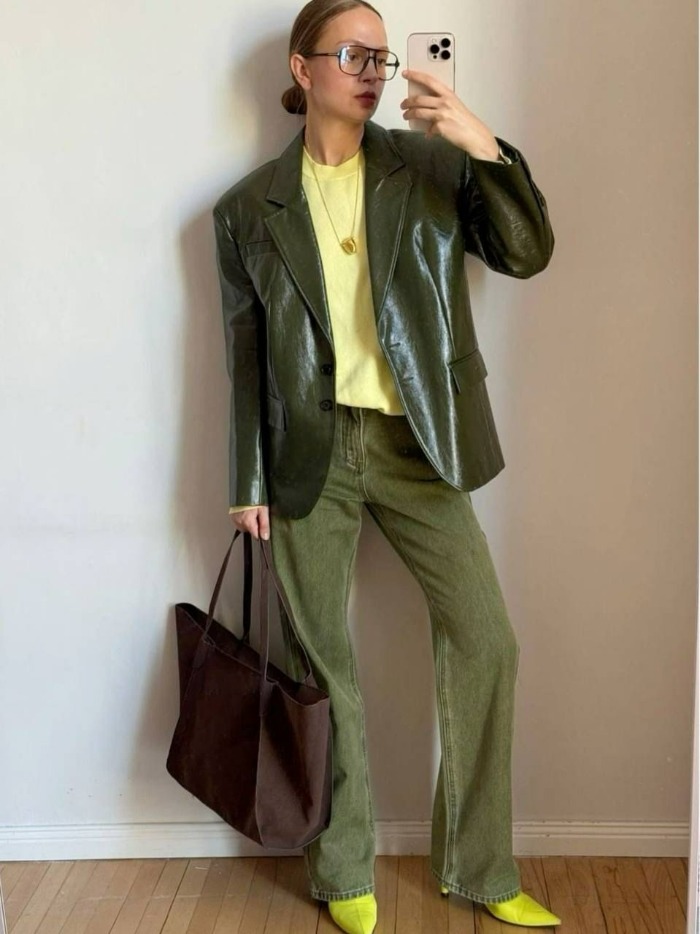 استایل با رنگ کره ای و سبز نعنایی استایل با رنگ کره ای