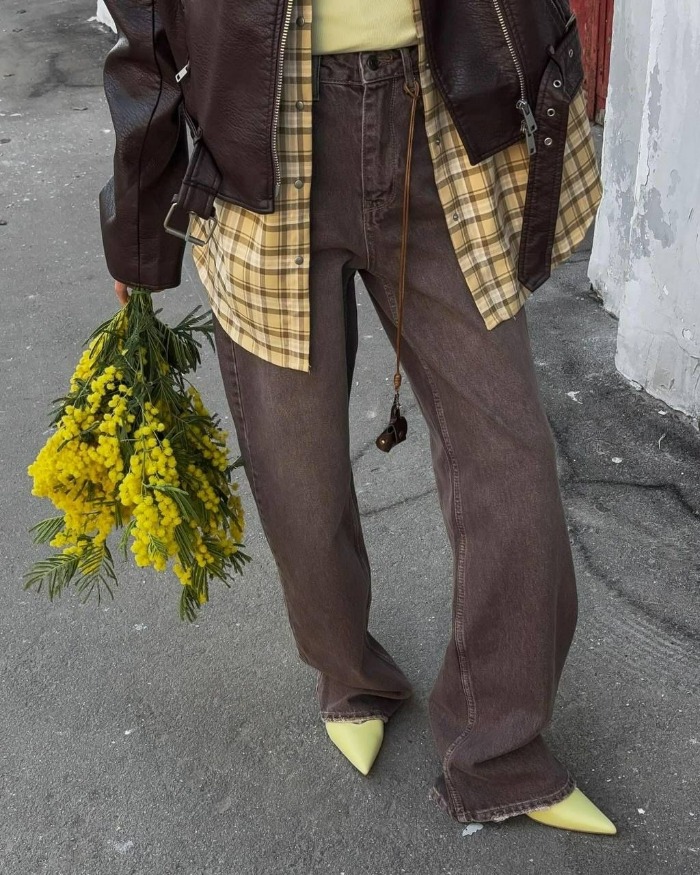 استایل زمستانه با رنگ زرد کره ای استایل زمستانه با رنگ زرد کره ای