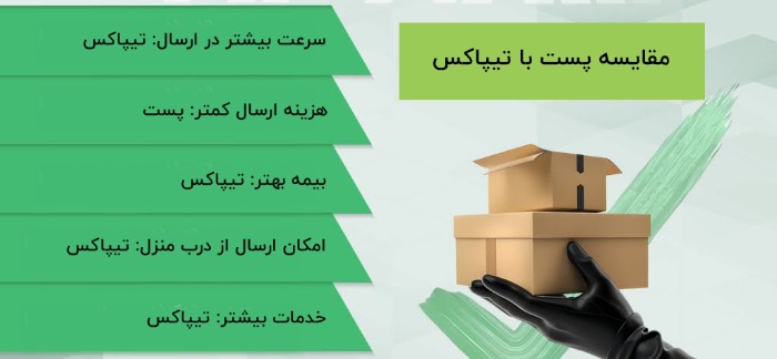 تفاوت ارسال بسته با تیپاکس و پست؛ کدام بهتر است و چرا؟