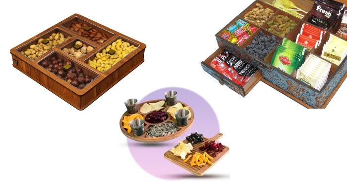 ۷ ایده جذاب از جعبه پذیرایی تا ظروف چوبی برای مهمانیهای رسمی و دوستانه ایده های جذاب برای جعبه پذیرایی مهمانی رسمی و دوستانه