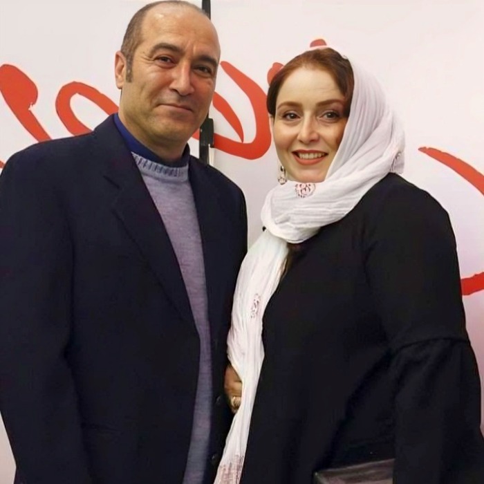 ژاله صامتی در کنار همسرش ژاله صامتی و همسرش