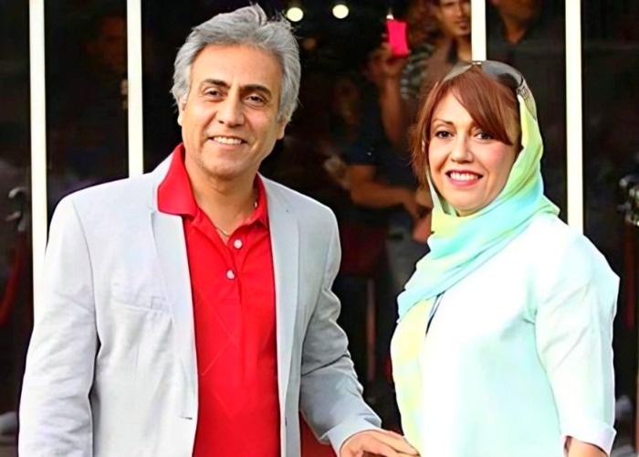بیژن امکانیان در کنار همسرش بیژن امکانیان و همسرش