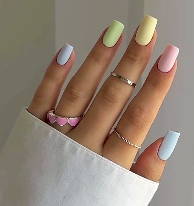 ناخن مدل مربعی ناخن مربعی