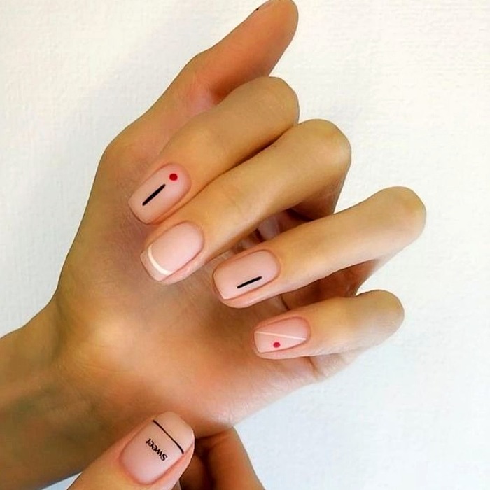 طرح ناخن مدل مینیمال طرح ناخن مینیمال