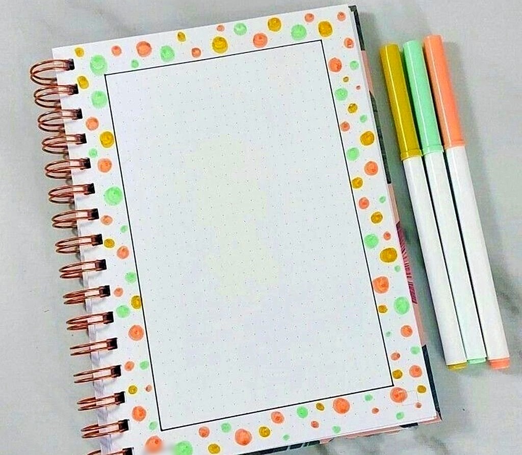 تزیین دفتر املا ساده