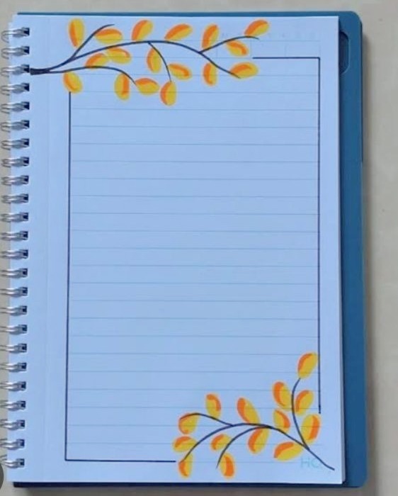 تزیین دفتر املا با 30 نقاشی خیلی راحت مخصوص حاشیه املا شب