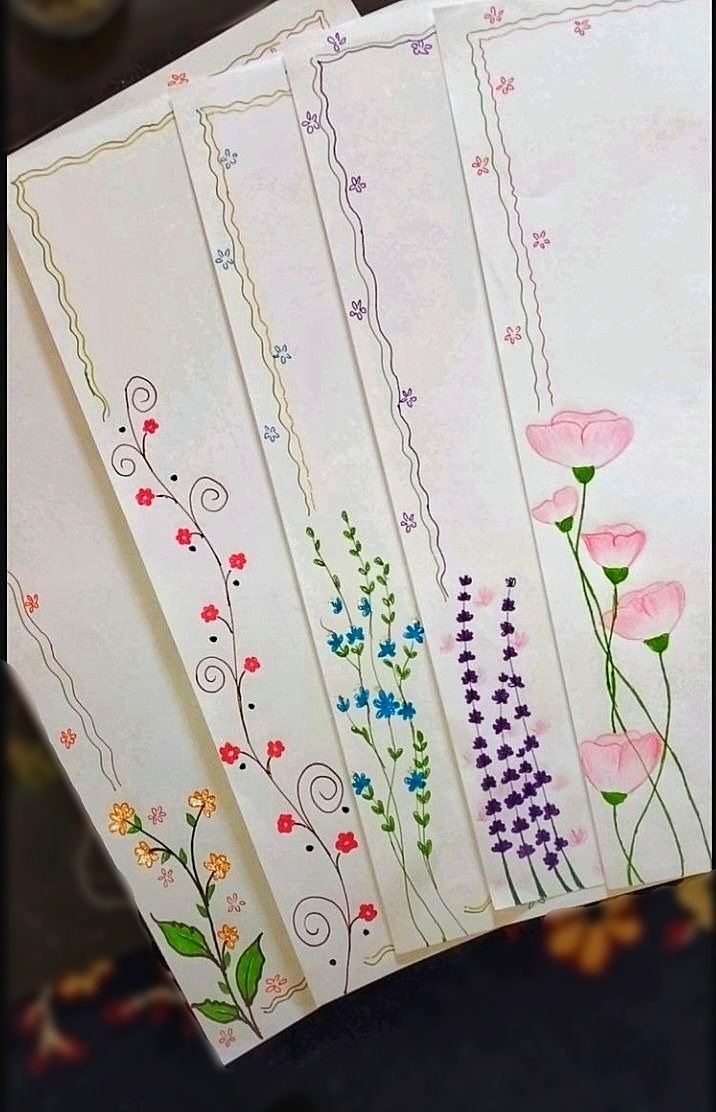 تزیین دفتر املا با 30 نقاشی خیلی راحت مخصوص حاشیه املا شب