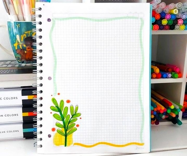 تزیین دفتر املا با 30 نقاشی خیلی راحت مخصوص حاشیه املا شب