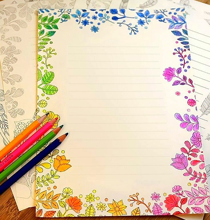 تزیین دفتر املا با 30 نقاشی خیلی راحت مخصوص حاشیه املا شب