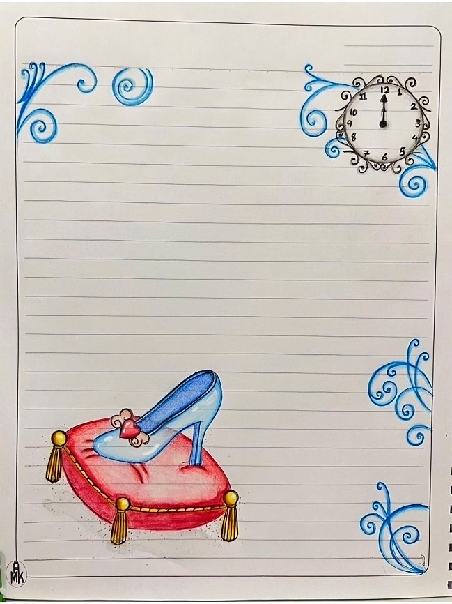 تزیین دفتر املا با 30 نقاشی خیلی راحت مخصوص حاشیه املا شب