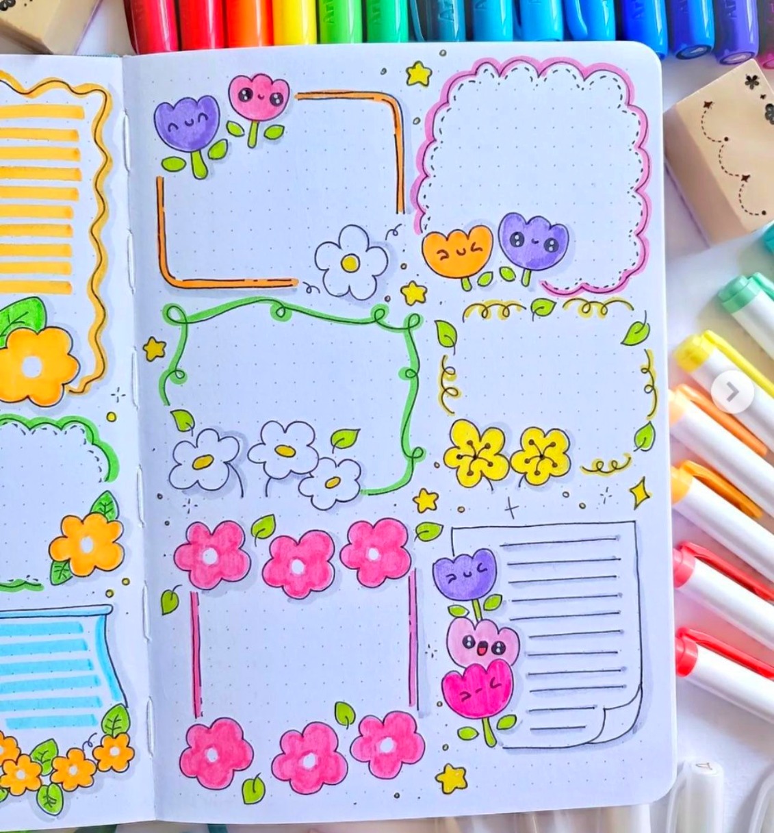 تزیین دفتر املا با 30 نقاشی خیلی راحت مخصوص حاشیه املا شب