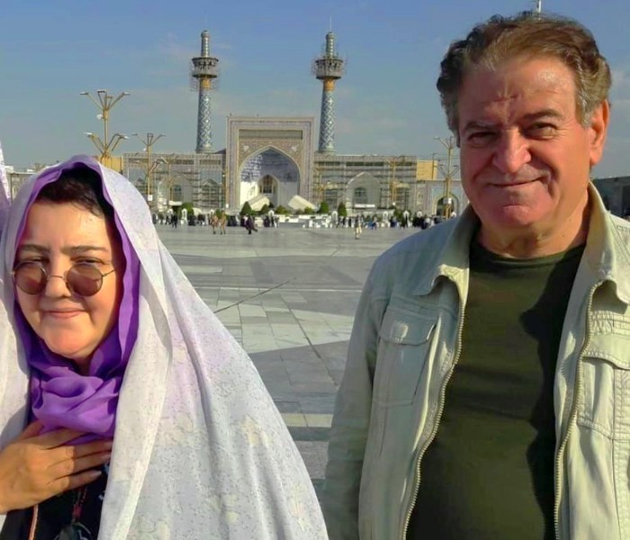 کاظم هژیرآزاد و همسرش زویا امامی کاظم هژیرآزاد و همسرش