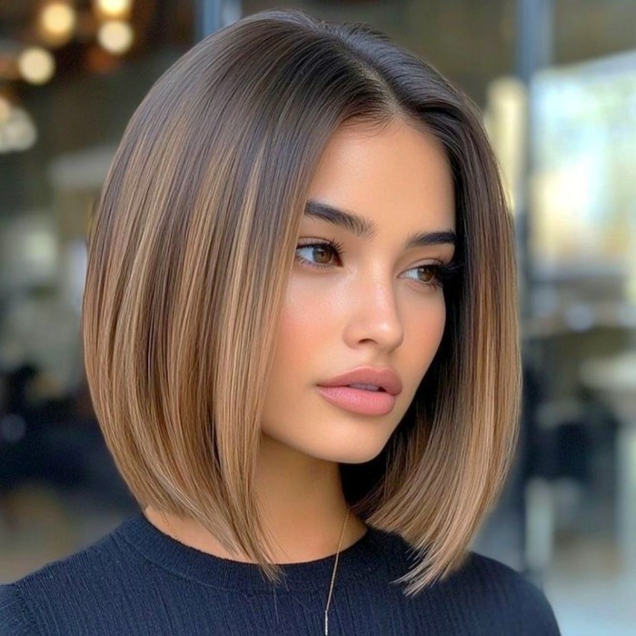 مدل موی مصری کوتاه با هایلایت مدل موی مصری کوتاه