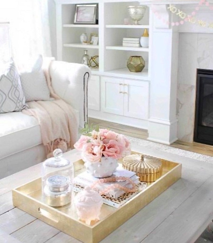 چیدمان سینی برای روی میز جلومبلی چیدمان سینی روی میز جلومبلی