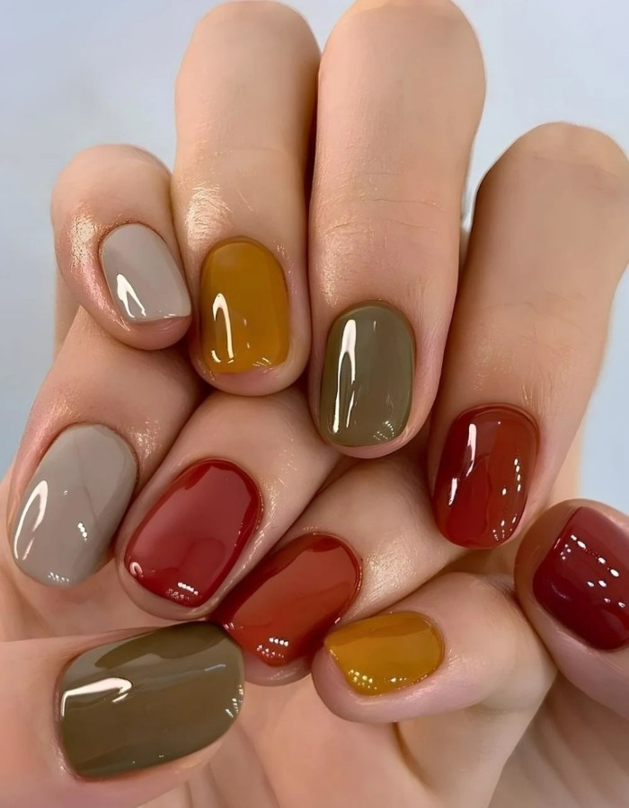 لاک ناخن رنگ های پاستلی لاک پاستلی