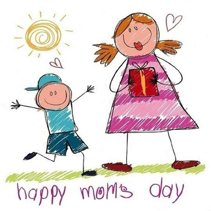 نقاشی روز مادر برای کلاس سوم