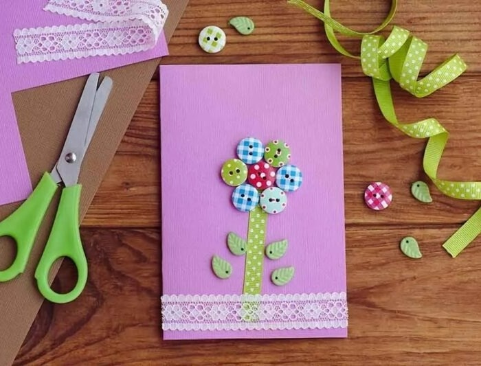 کارت تبریک دست‌ساز برای روز مادر