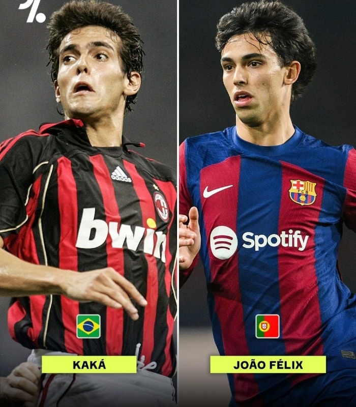 شیاهت ژائو فلیکس و کاکا ژائو فلیکس و کاکا