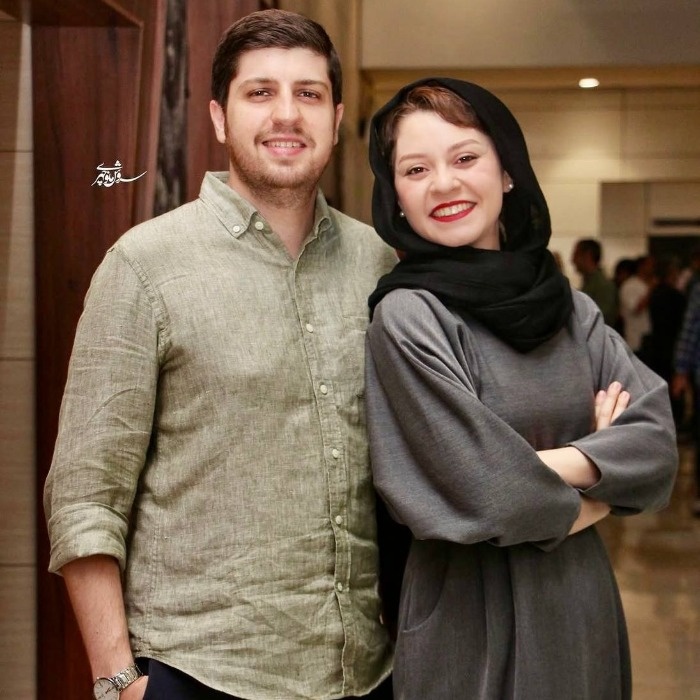 شادی کرم رودی در کنار همسرش شادی کرم رودی و همسرش