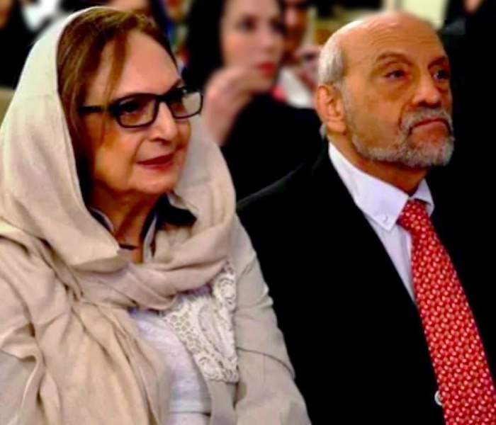 دکتر شیدا شمس و همسرش دکتر فریدون دواچی دکتر شیدا شمس و همسرش