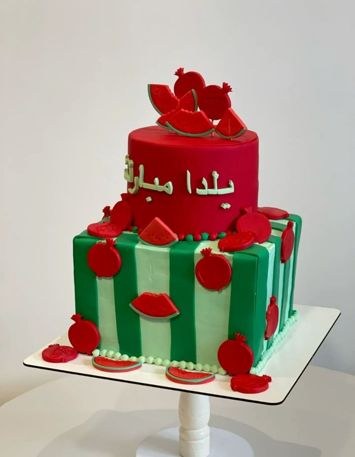 ایده کیک شب یلدا برای مدرسه و مهدکودک ها ایده کیک شب یلدا برای مدرسه