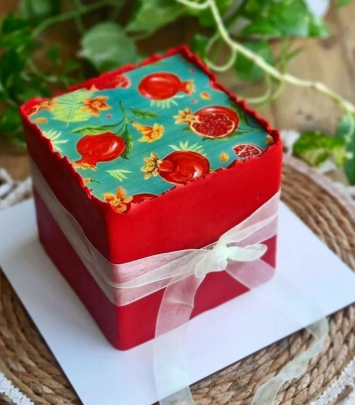 ایده کیک شب یلدا برای مدرسه و مهدکودک ها ایده کیک شب یلدا