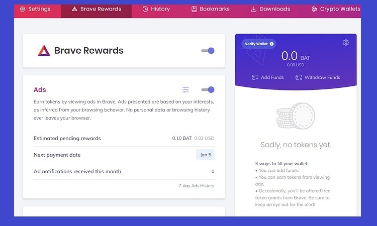 12 روش واقعی و امن برای گرفتن ارز رایگان؛ از کجا شروع کنیم؟ راهنمای قدمبهقدم دریافت اولین توکن رایگان از مرورگر Brave