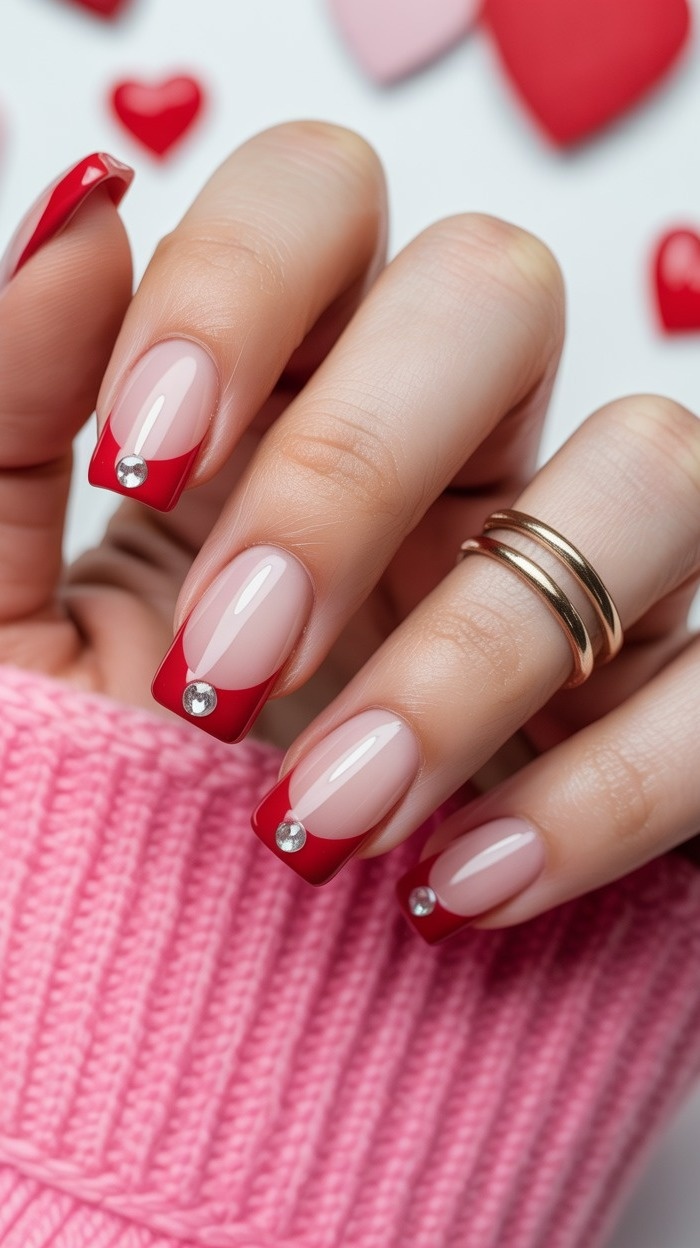 مدل ناخن مربعی فرنچ