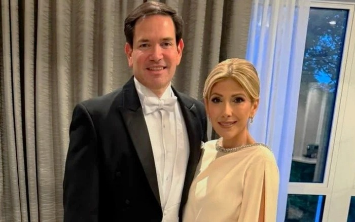 مارکو روبیو و همسرش