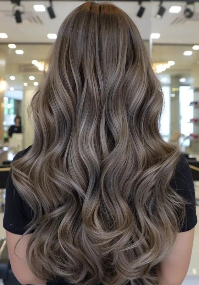 رنگ موی نسکافه‌ ای دودی