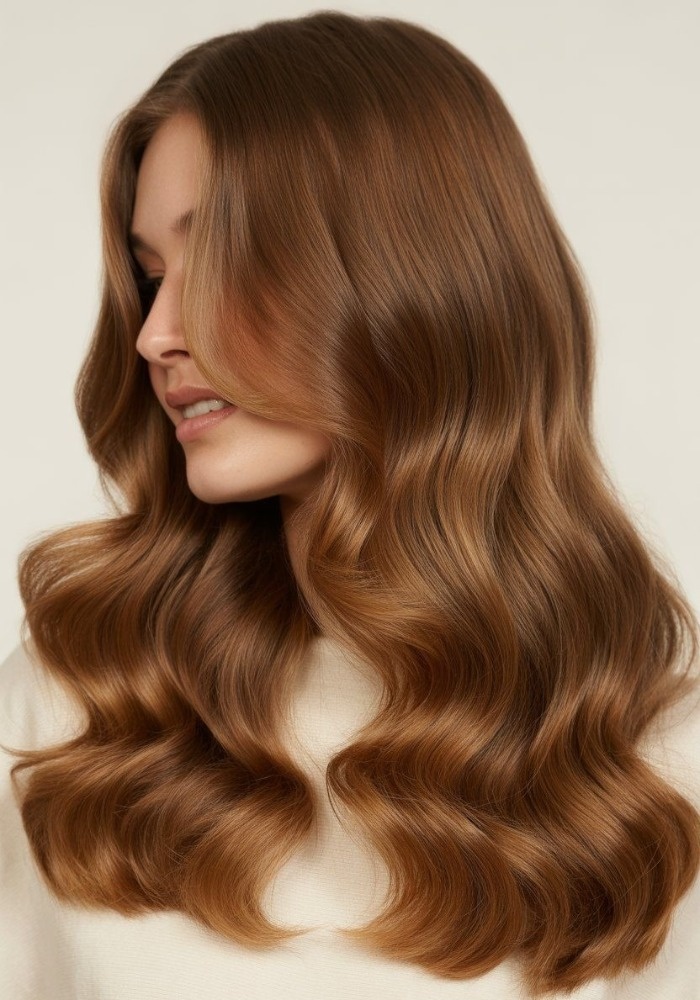 رنگ موی نسکافه‌ ای کاراملی