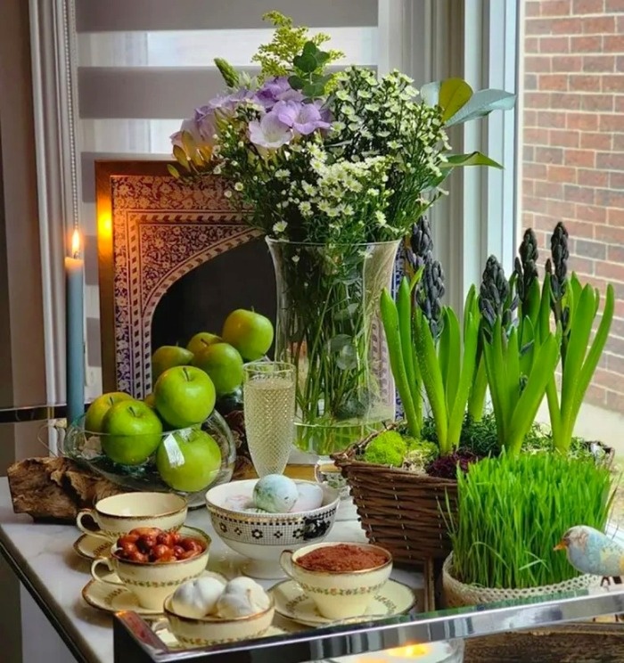 عکس سفره هفت سین فانتزی تزیین سفره هفت سین+عکس